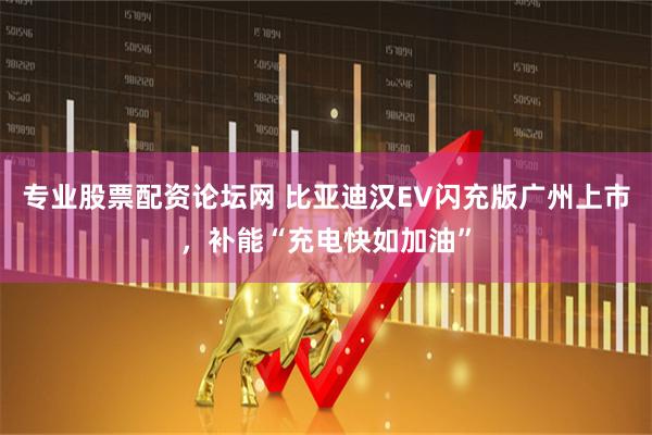 专业股票配资论坛网 比亚迪汉EV闪充版广州上市，补能“充电快如加油”